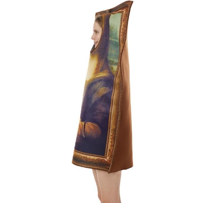 Unique And Creative Halloween Costume Featuring Mona Lisa And Van Gogh Designs