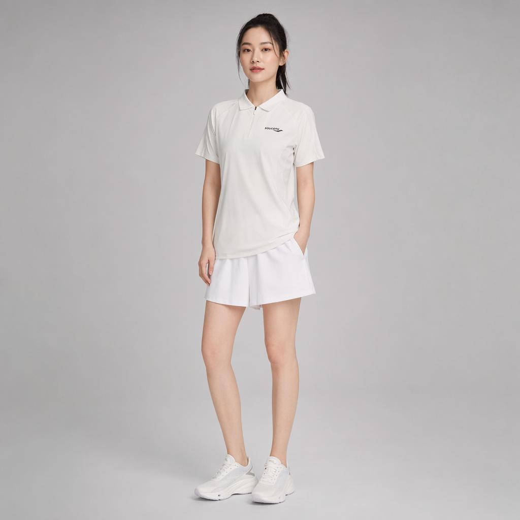 Saucony Simple Short Sleeve Polo Shirt Women tops SA1260SP61L-WT038