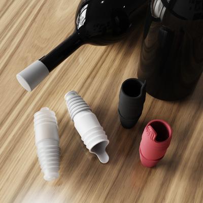Tappo per Vino in Silicone Riutilizzabile Tappo per Bottiglie di Vino Sigillo Ermetico a Prova di Perdite per Bottiglie di Vino Champagne Whiskey Birra Tappo per Vino in Silicone per Uso Alimentare