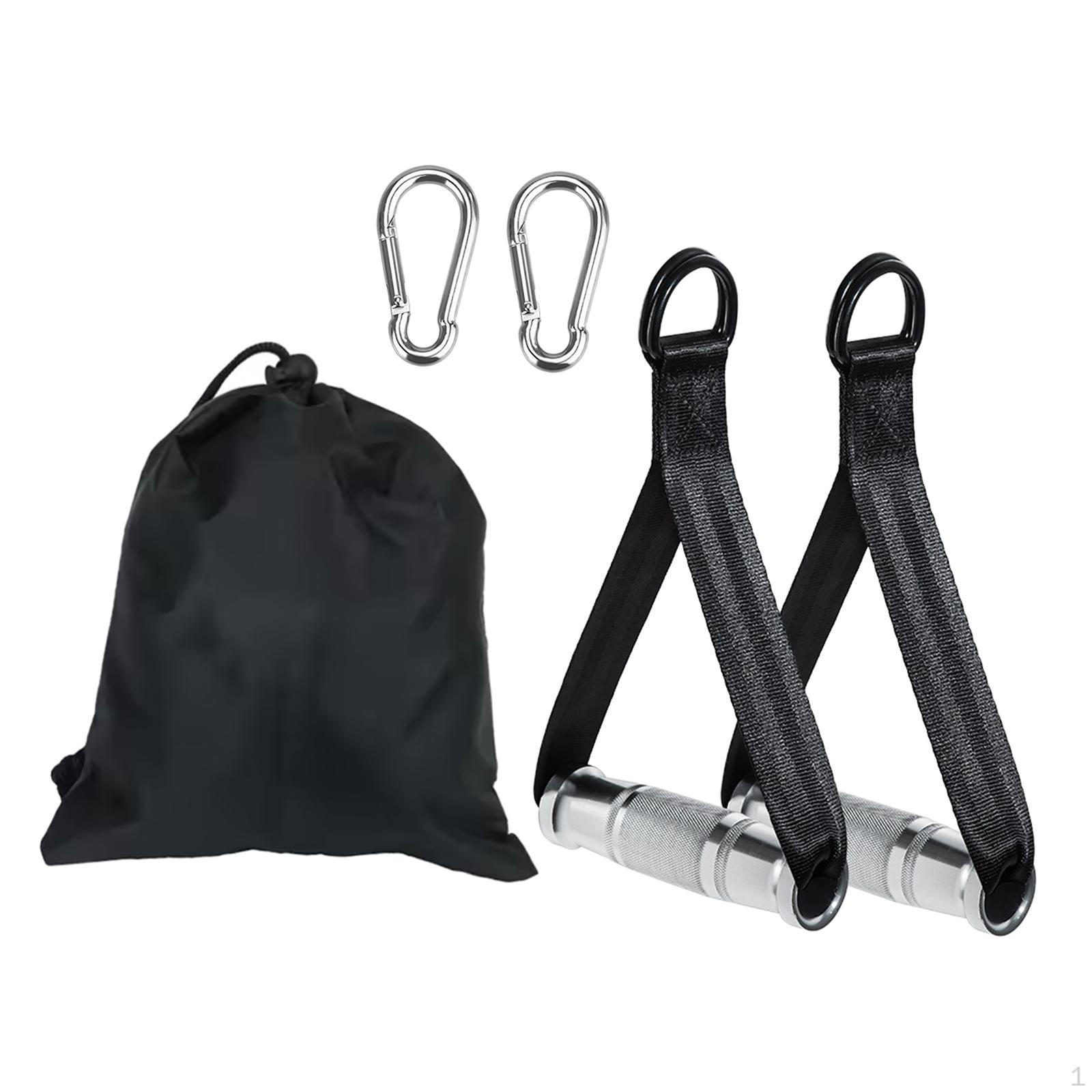 

Блоки для тросового тренажера, Ручки для эспандеров для тренировок чёрный