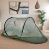 Boats Shape Tent Single Outdoor Camping Mosquitoes Mesh Tent Breathable Hand Throwing Extended Net for Camping, Fishing