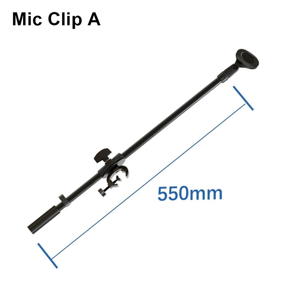1Pcs New 55cm Rotating Microphone Stand Crossbar Arms Designed 3/8 Thread Mic Clip Cross Bar Adjustable Phone Holder