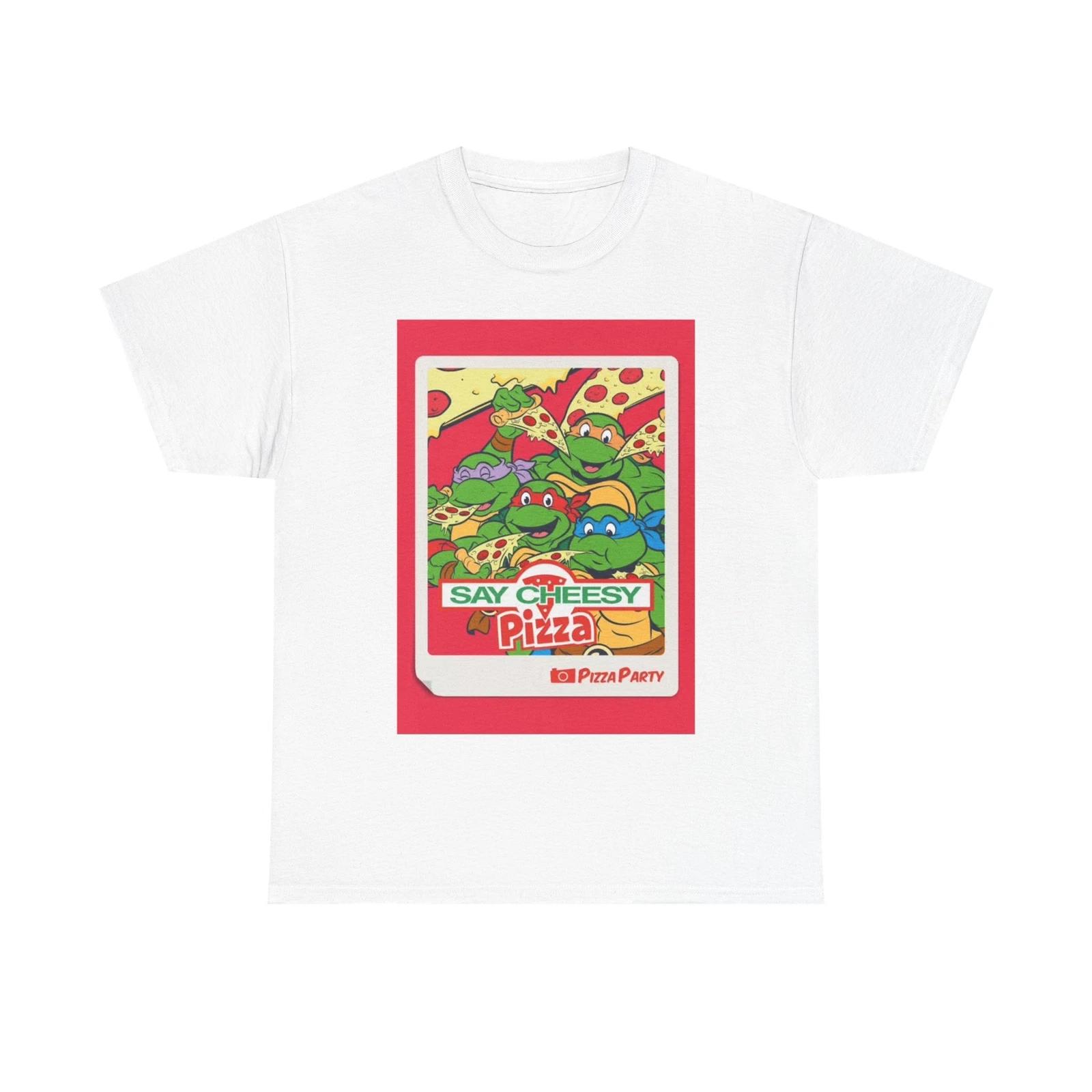 Men s and Women s T-shirts Pizza Party Cartoon XL