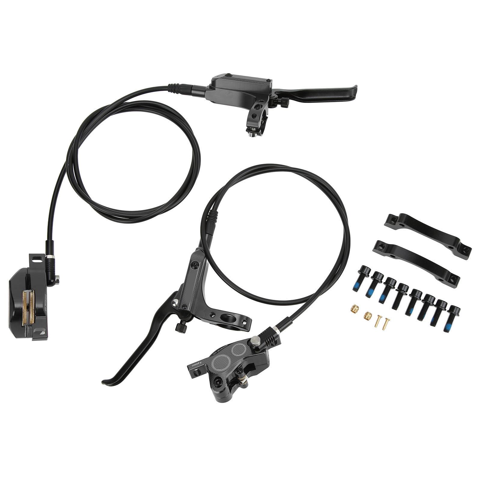 

ZTTO MTB Bike 4 Piston Front Rear Hydraulic Disc Brake Mountain Bike CNC Bilateral Oil BrakeBlack чёрный