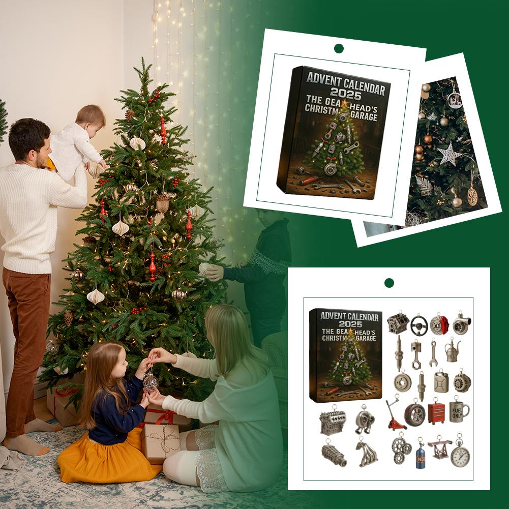 2025 Advent Calendar Christmas Countdown Calendar Holidays Advent Calendar for Cars Lovers & Mechanics Holiday Gifts