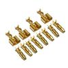 Aurooooa Bullet Terminal Set, 2-hole Mother Terminal, 10 Pairs, Gold