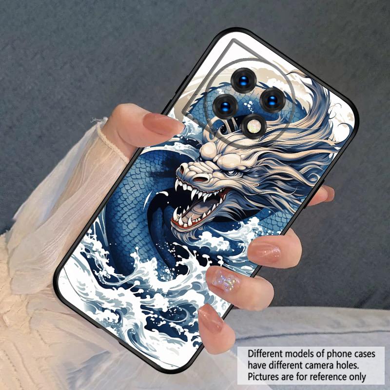 Sea White Dragon For OnePlus 8 9 11 12 13 10 Pro 9RT 8T 12R Ace 3 5 2V Nord CE 2 4 Lite N20 SE N30 N200 Silicone Soft Phone Case