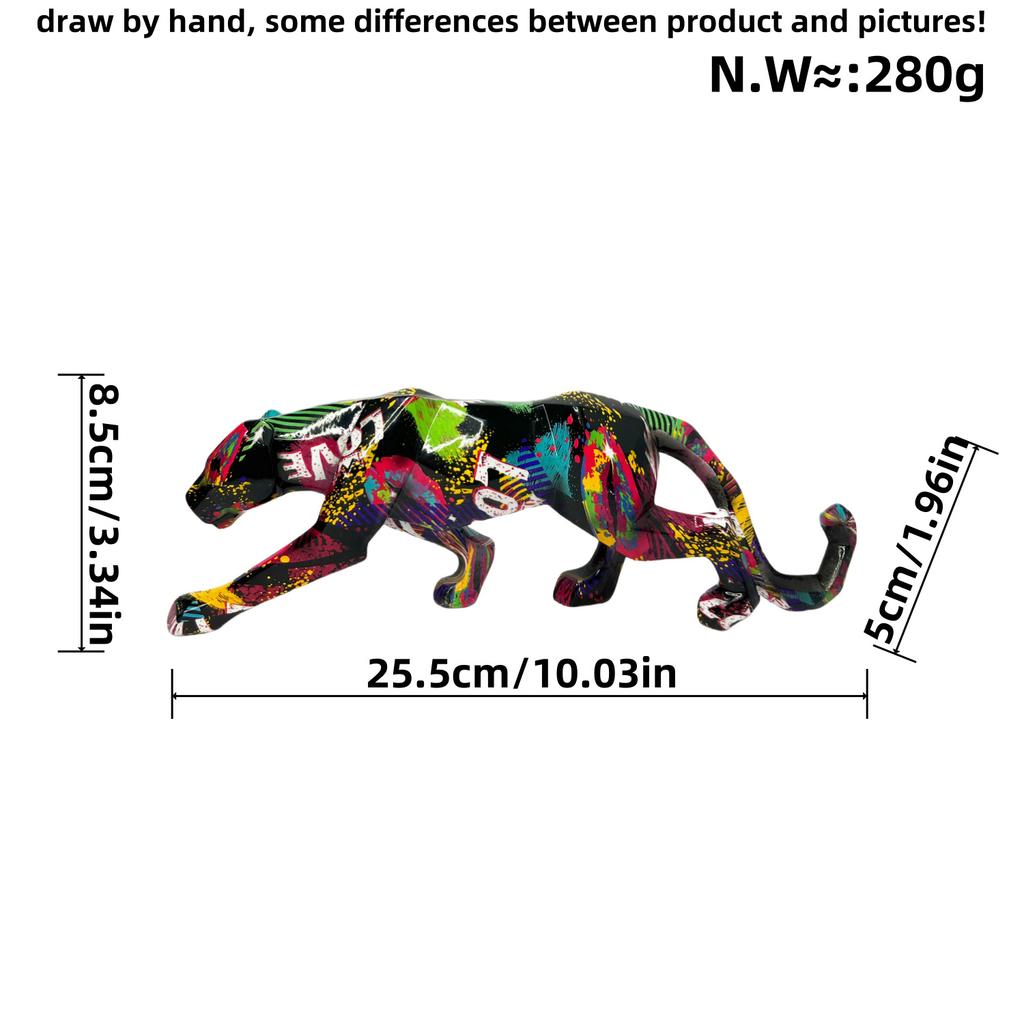 Modern Simple Little Leopard Ornament Living Room Entrance Resin Craft Home Decoration Creative Living Room Desktop Decoration