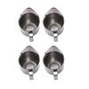 Set of 4 Convenient Milk Frothing Cup Small Milk Frothing Pitcher Stainless Steel Coffee Milk Pouring Jug for Coffee