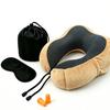 Slow Rebound Memory Foam U-Shape Neck Pillow for Travel