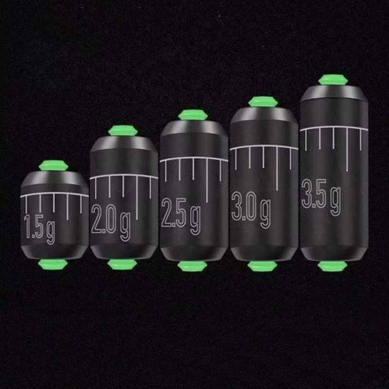 100 Pcs Fishing Weight Sinkers Down Corner Design Lightweight Good Concealment Unique with Plastic Box Reduce Fish Alertness