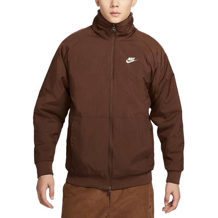 Nike Abbigliamento SportivoSwoosh Sensazione di Velluto Cappotto Uomo Cacao/Latte di Cocco/Marrone Inglese Chiaro/Latte di Cocco BQ6546-259