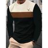T-shirt Casual da Uomo alla Moda Novità a Maniche Lunghe