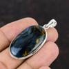 Pietersite hänge Äkta ädelstens hänge 925 sterling silver hänge Handgjorda Boho smycken Etnisk stil hänge Silversmycken för present