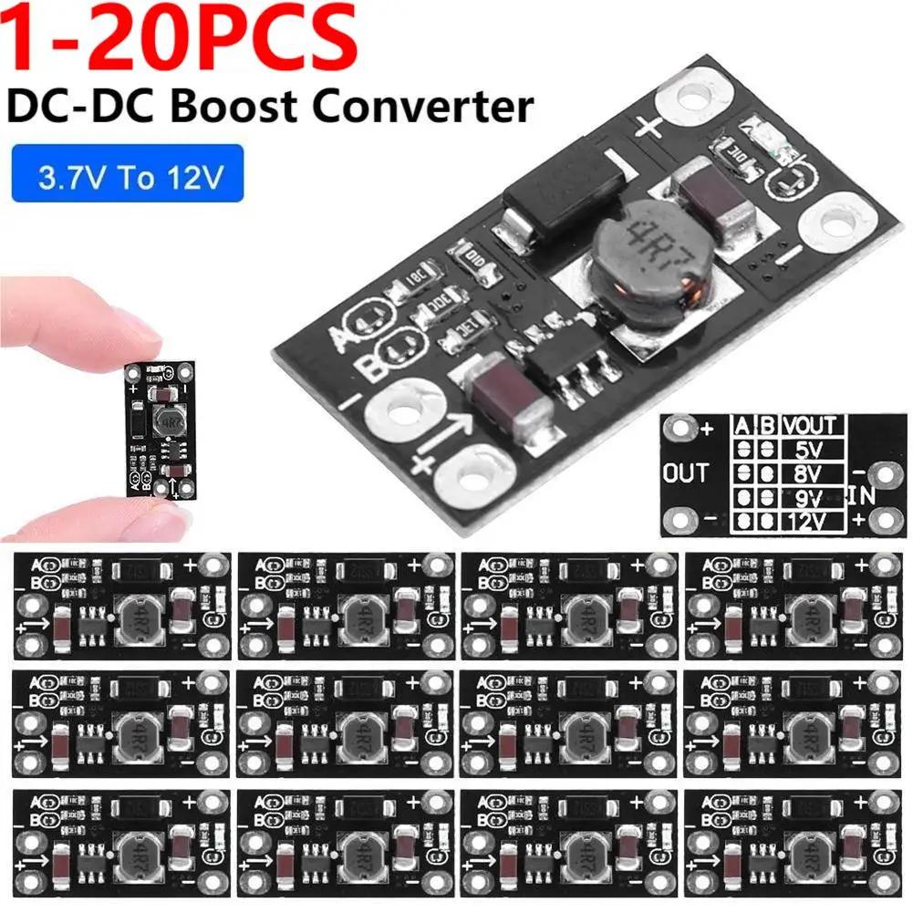 

20PCS Міні DC-DC Підвищувальний перетворювач 3V 3.2V 3.3V 3.7V 5V 9V до 12V Регулятор напруги PCB Модуль літієвої батареї Підвищувальний