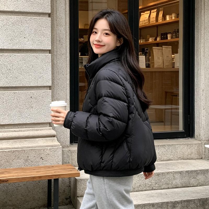 Down jacket women's winter short jacket duck down thick new fashion small popular Pinghu