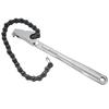 Chain Wrench High Hardness Surface Polished ChromePlated Chrome Vanadium Steel Hand Tool(12in )