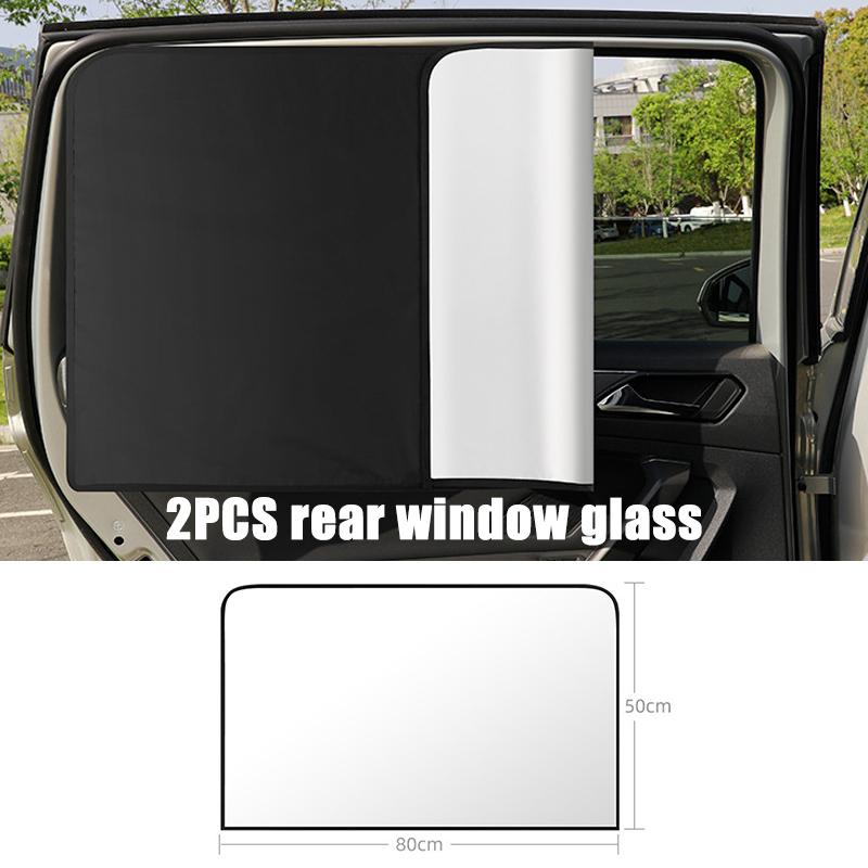 4 pieces of car side window sunshades, summer sunshades, UV reflective magnetic car privacy curtains