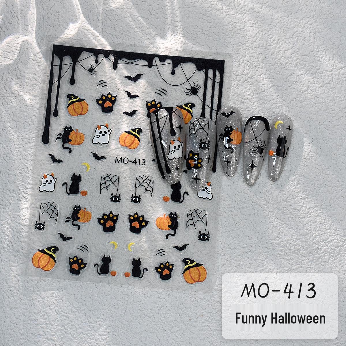 New Halloween Nail Stickers: Cute Ghosts, Spiders & Pumpkins