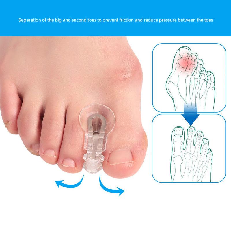 Toe Splitter Thumb Valgus Corrector Big Foot Bone Orthosis Clip Toe Pad Toe Over