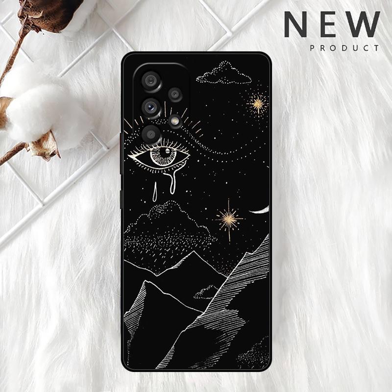 Moon Tarot Mystery Totem Case For Samsung Galaxy A54 A52 A14 5G A53 A12 A13 A71 A23 A34 A33 A21s Phone Cover