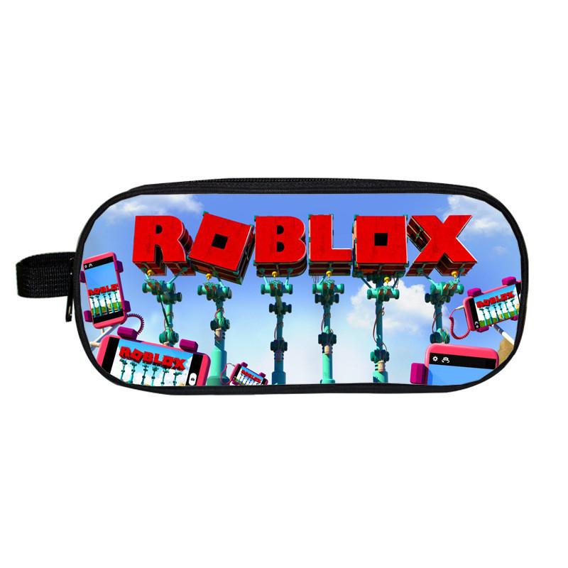 Roblox Cartoon Pencil Case For Boys And Girls With Durable Material**
