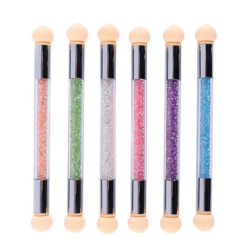 Sponge Heads Replacement Nails Color Gradient Brush Glitter Art Gel Polish Powder Dotting Pen for Manicure Tools ZJS05