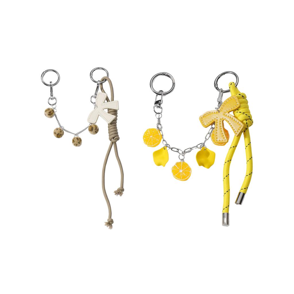 Stylish Faux Leather Bowknot Bag Charm for Women with Pompoms Tassels Bag Chain for Crossbody Shoulder Bag Decoration