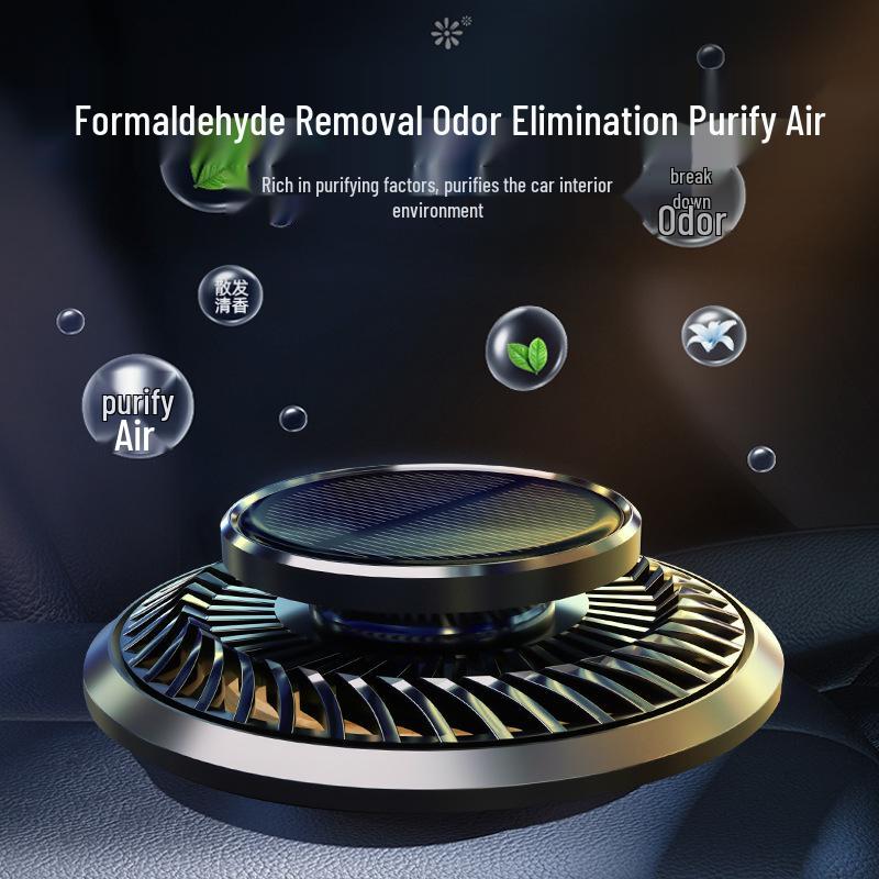 High-End Solar Car Air Freshener - New Car Scent & Odor Remover Ornament