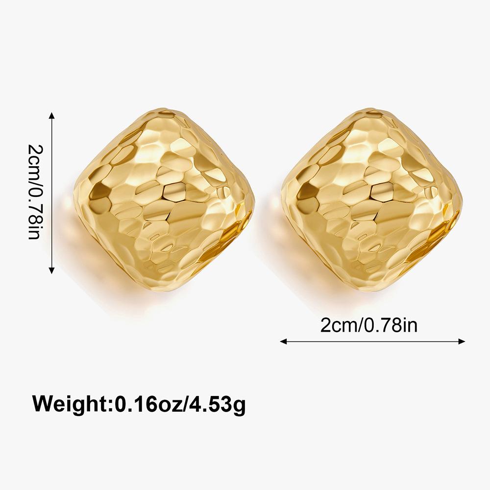 Supply Geometric rhombus retro earrings Texture design Texture earrings Exquisite literary retro