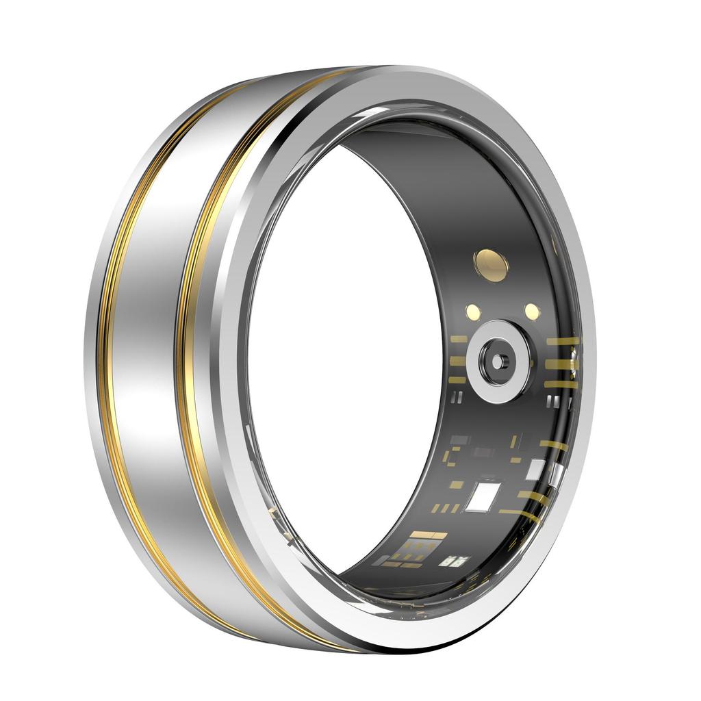 W8 Carbon Fiber Smart Ring: Sensorless Heart Rate, Blood Oxygen & Sleep Monitor, Waterproof Sports Wearable