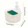 1pc Hand Soap Dispense Automatic Detergent Dispenser Dish Soap Dispenser Pump Dispenser Countertop Organizer for Kitchen Sink