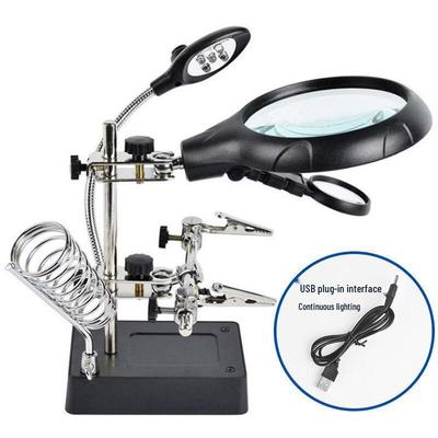 Miflame 90mm Upgraded Desktop LED Magnifier with Clamp Stand