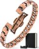 In Stocks Vintage Fashion Cross Magnet Negative Magnetic Copper Bracelet for Men