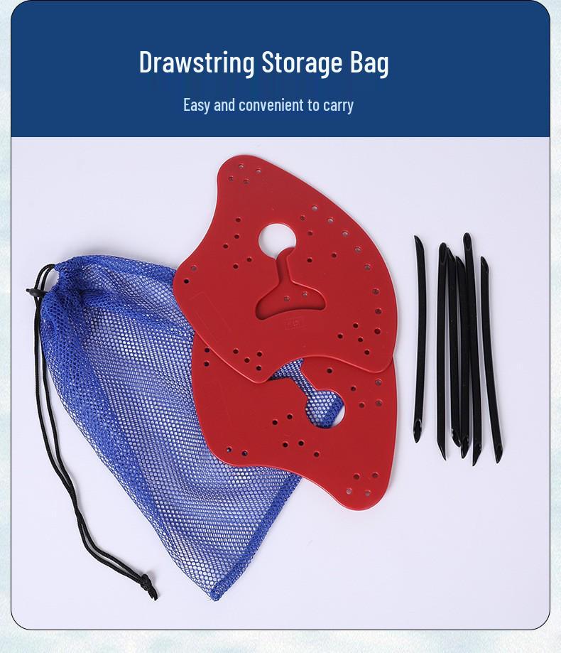 Axe-Style Sculling Hand Paddles for Adult and Child Swimming Training