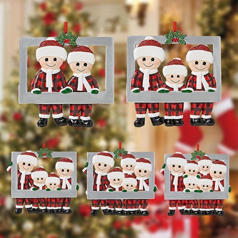 1 Personalized Christmas Family Wooden Pendant Hanging Decoration Christmas New Year Tree Decoration Seasonal Craft Gift