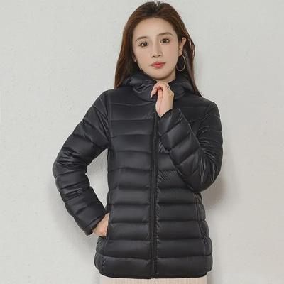 Manteau d'hiver court et léger en coton pour femme, coupe ajustée, style coréen, grandes tailles disponibles
