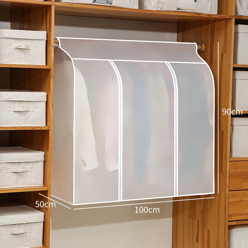 Transparente, waschbare Staubschutzhülle zum Aufhängen von Kleidungsstücken im Kleiderschrank – staub- und feuchtigkeitsbeständiger Kleiderschutzbeutel