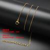 60pcs 1.5mm-4mm Width 40-60cm Length Stainless Steel Necklace Chain Pendant Hang Charms Women Jewelry Making DIY Accessories