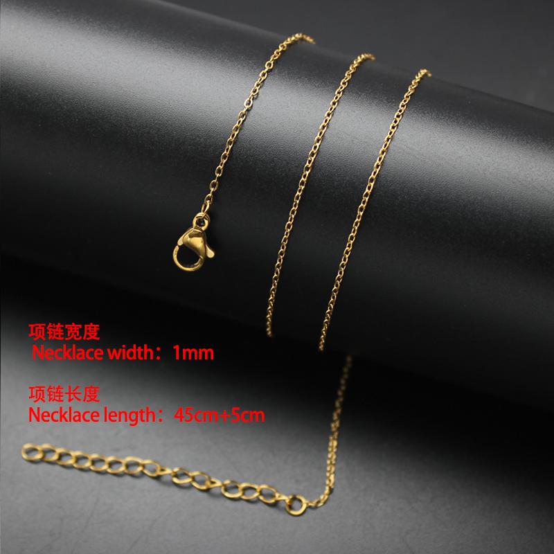 60pcs 1.5mm-4mm Width 40-60cm Length Stainless Steel Necklace Chain Pendant Hang Charms Women Jewelry Making DIY Accessories