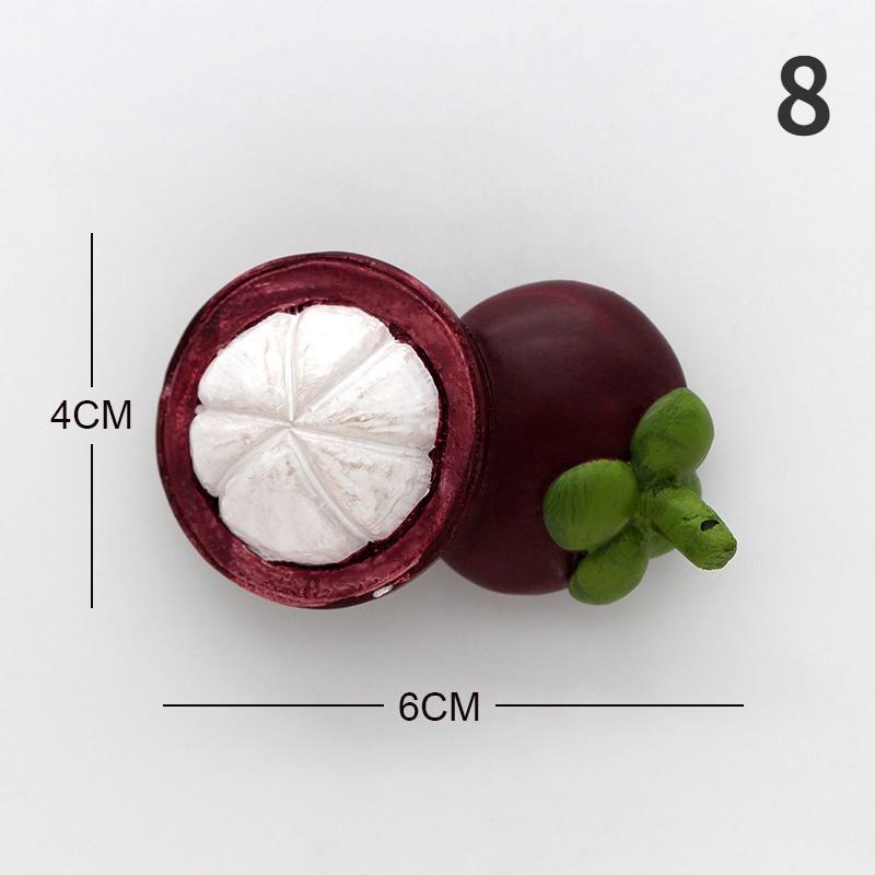 

Бионический холодильник с фруктами и 3D-магнитами на холодильник: ананас, бамбук, авокадо, папайя, клубника, дуриан, вишня, карамбола, домашний декор 8