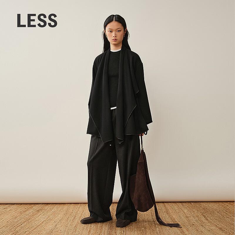 LESS Wool Straight-Leg Casual Trousers