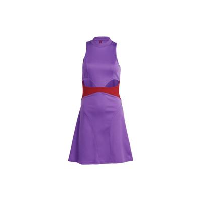 X Rui Zhou Collaboration AE23 Robe de Sport Sans Manches Couleur Unie Design Creux Soulignant la Taille Robes pour Femmes Violet Vif IU0169