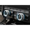 For Porsche Panamera 10-2016 Silver Aluminum Central Console AC Knob Cover Trim