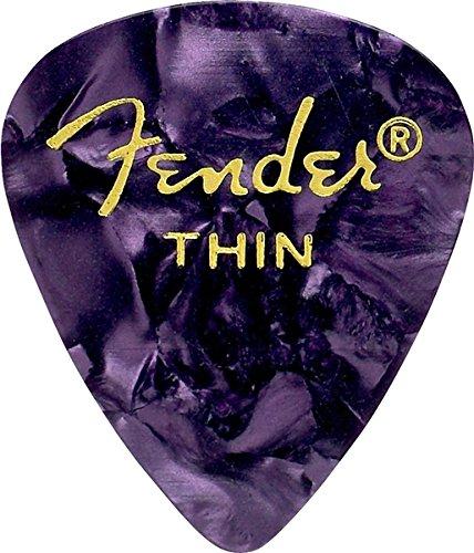 Fender 8 Pieces Teardrop Thin Guitar Picks Assorted Colors