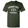 Michigan State Spartans Classic Football Arch Licensed Unisex T-Shirt - Forest