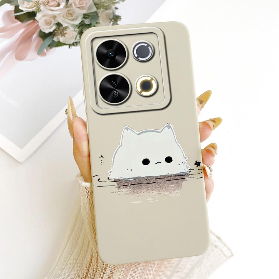 For ITEL P65 Cute Cat Flower Cartoon Phone Case For Itel P671L ItelP65 Shockproof Soft Silicone Covers Bumpers