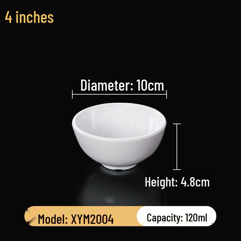 Melaminová sada čtvercových misek: Ideální pro Hot Pot, Omáčky, Rýži, Kaši a Polévku - Pro Komerční a Restauranční Použití.