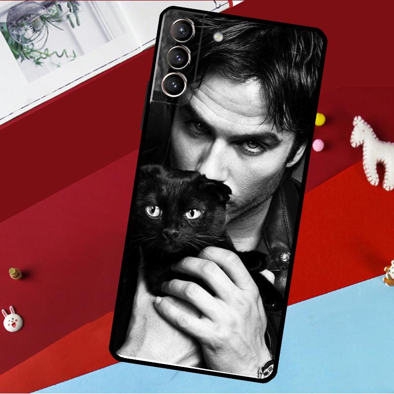 Damon Salvatore Vampire Diaries Funda For Samsung Galaxy S26 S25 S23 S22 S20 S24 Ultra S9 S10 Plus S21 FE S25 FE Phone Case