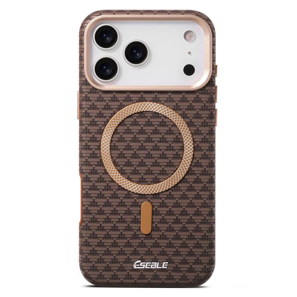 Luxury Leather Magnetic Fiber Texture Magnetic Case For iPhone 17 Pro Max 16 Plus 15 14 13 For Magsafe Wireless Charging Cover